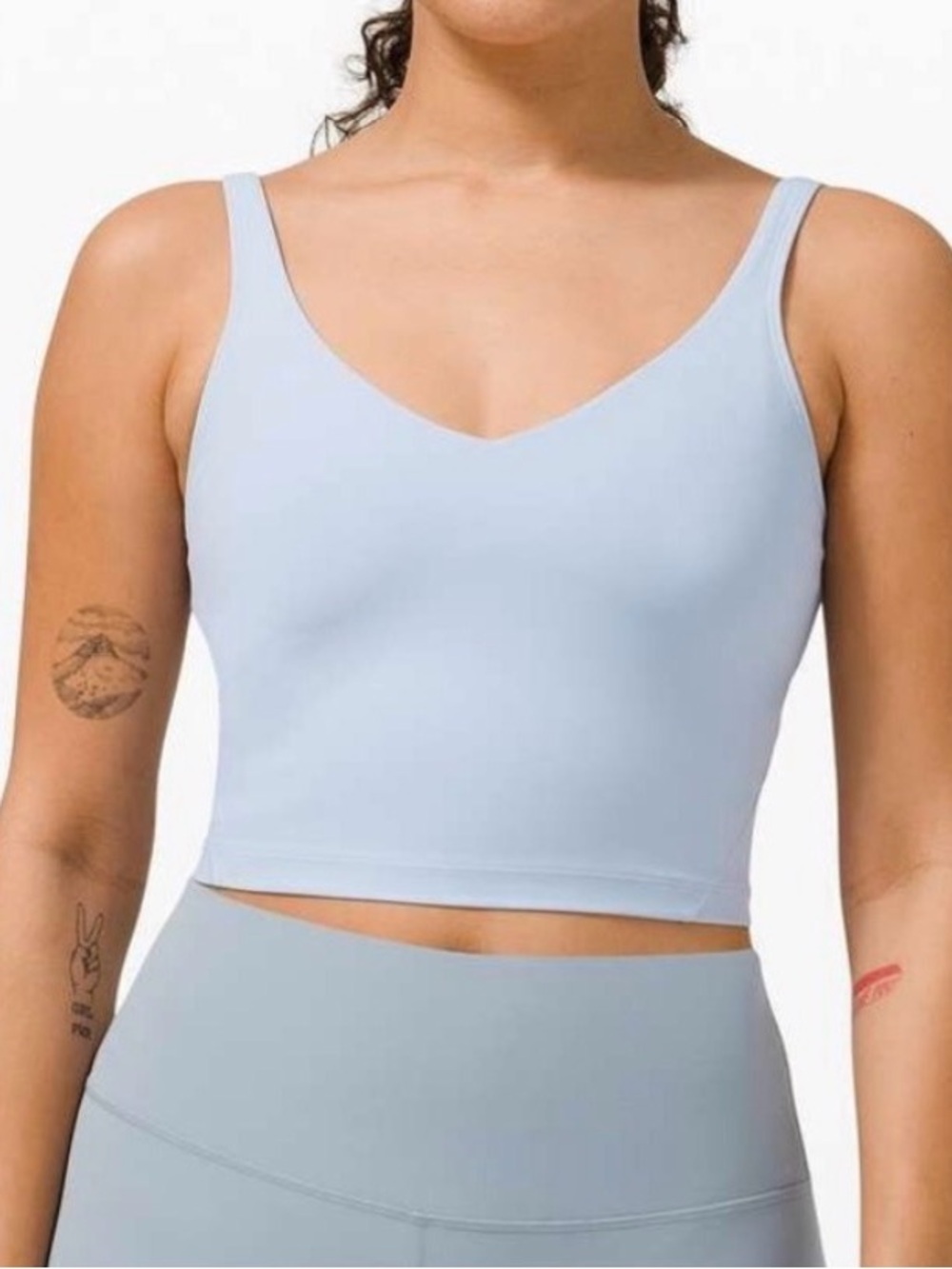 Lululemon Align Tank Top Light/Silver Blue Size 2